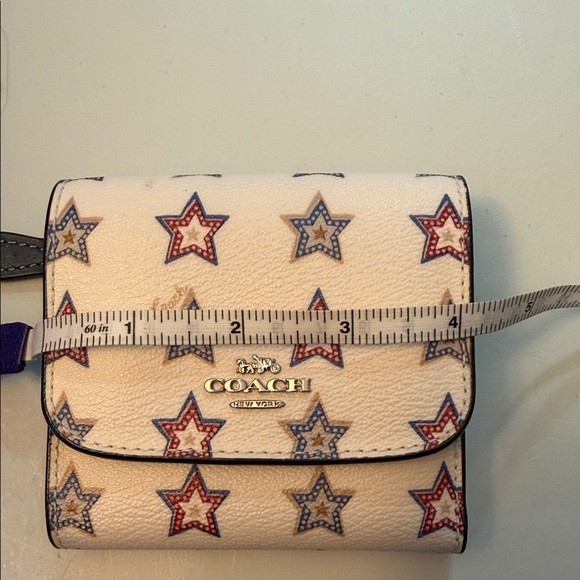 Coach Cream/Navy with Western Star Small Wallet - Picture 7 of 7